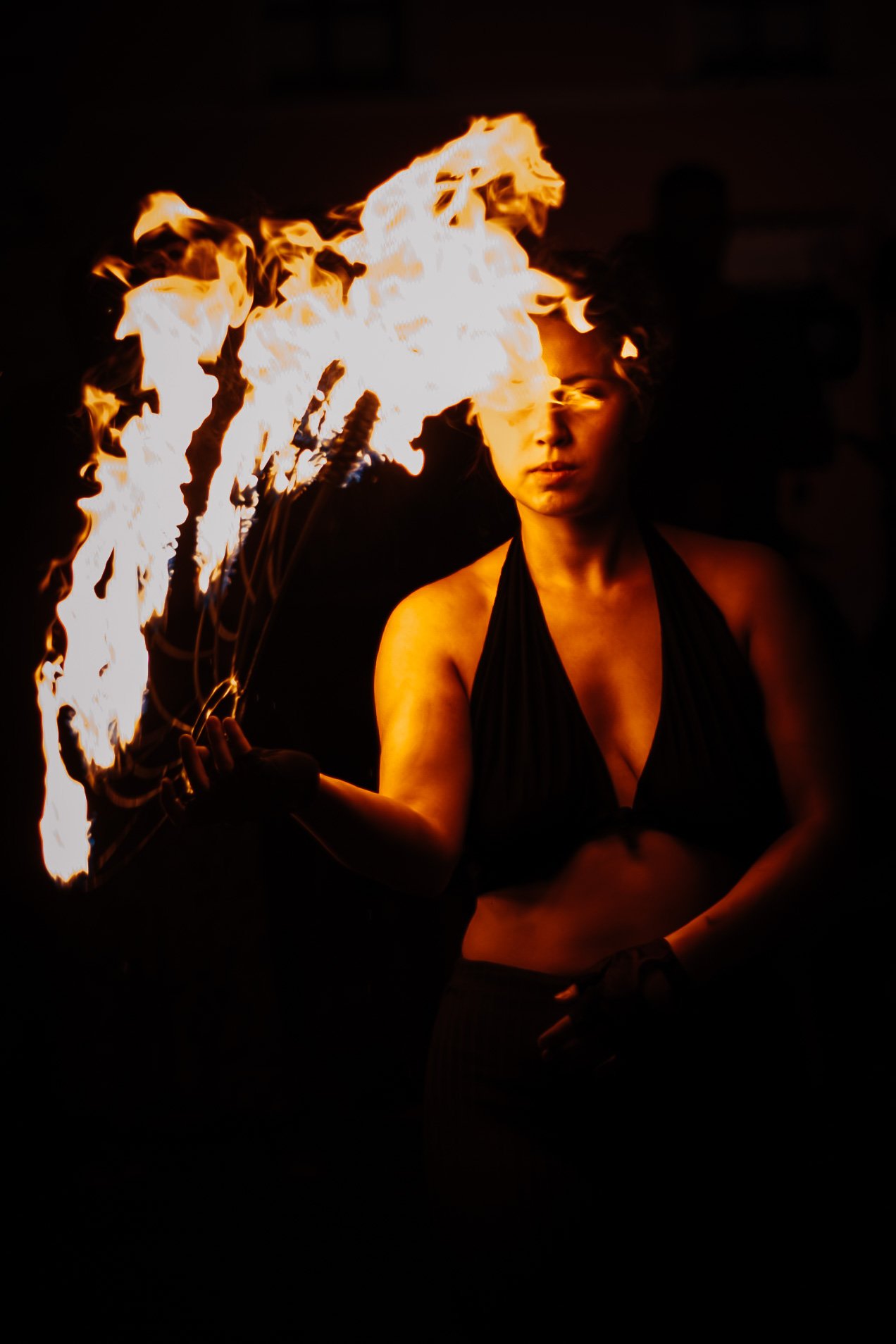 Fire street performer