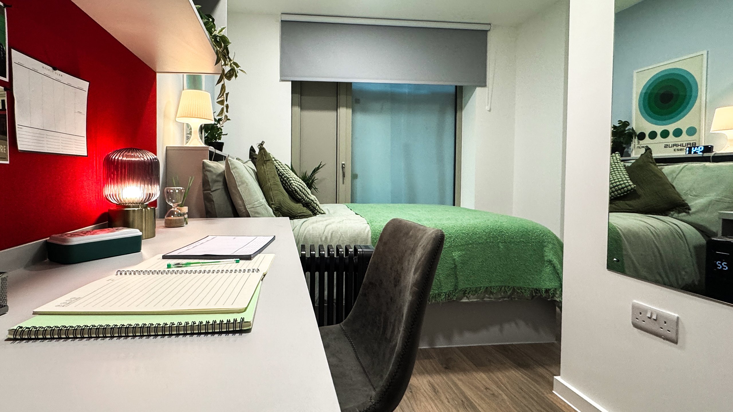 Student accommodation with study area